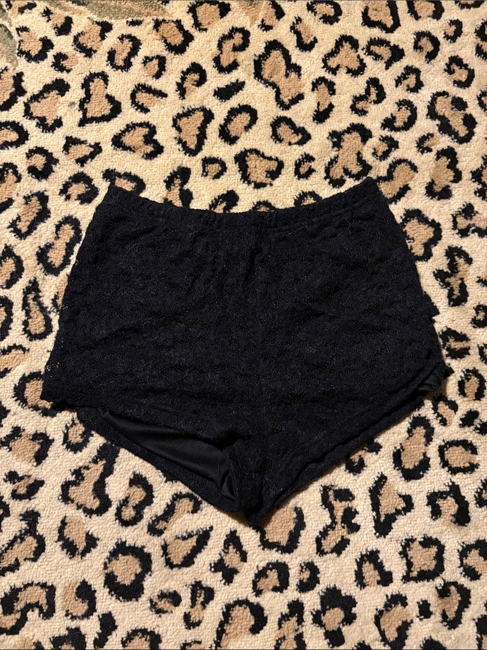 Lace mini shorts